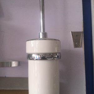 Ceramic Toilet Brush Holder with Cover