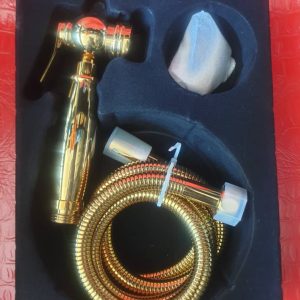 Luxurious Golden Round Handheld Shower Shattaf