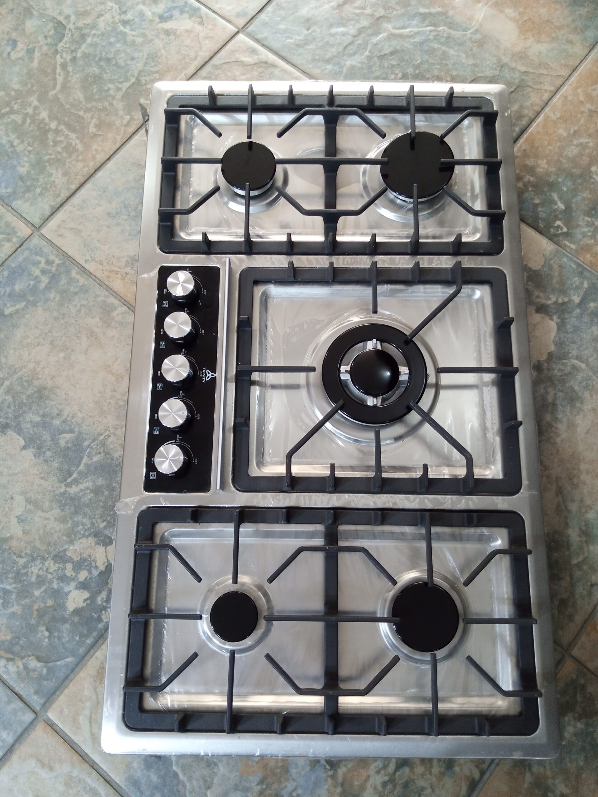 5 burner stainless steel with auto ignition