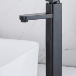 Matte Black Square Basin Mixer