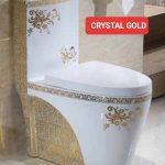 Crystal Gold Executive Designer Water Closet - Model BT-CC25-5