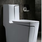 Executive Italian Designer Water Closet in Black-L - Model BT-CC27