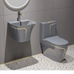 Gold and Grey Luxury WC