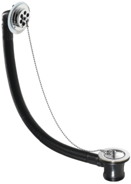 Standard Jacuzzi Drain Waste with Chrome-Plated Brass Plug and Chain